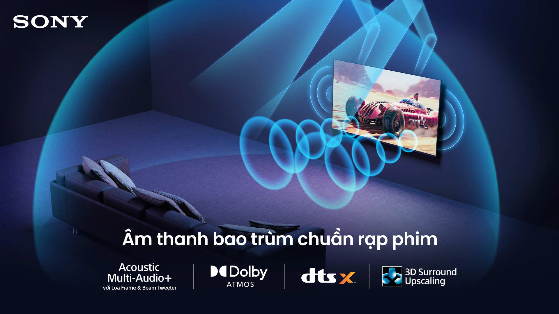 Trải nghiệm âm thanh Acoustic Multi-Audio+ chuẩn rạp